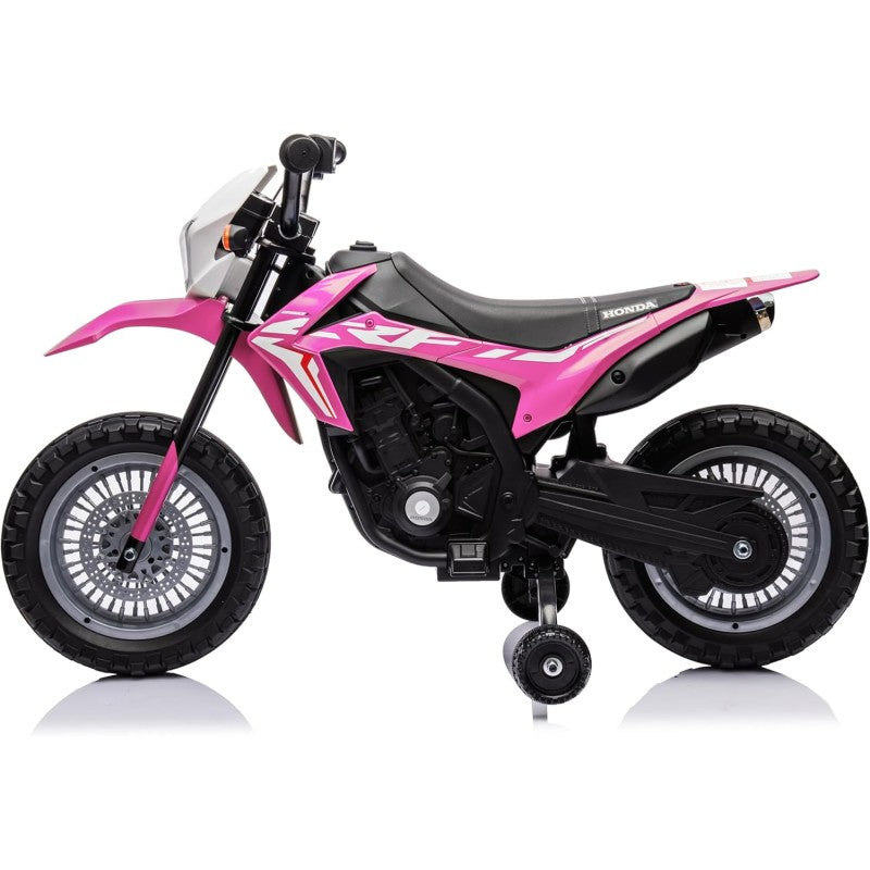 Super Cross Moto Elettrica per bambini 12V con licenza ufficiale Honda – Variante Rosa