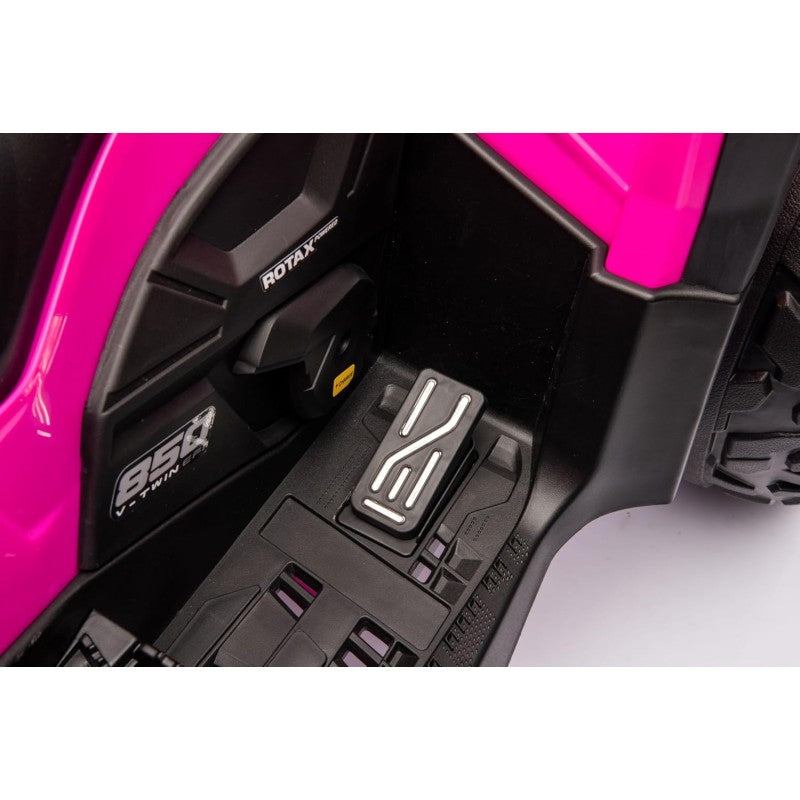 Can-Am Renegade 24V Quad Elettrico per Bambini a 2 Posti ATV con Ruote in Gomma 4 Motori Cinture di Sicurezza – Variante Rosa