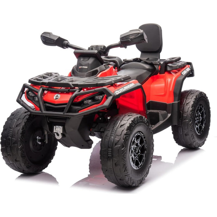 Can-Am Renegade 24V Quad Elettrico per Bambini a 2 Posti ATV con Ruote in Gomma 4 Motori Cinture di Sicurezza