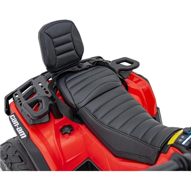 Can-Am Renegade 24V Quad Elettrico per Bambini a 2 Posti ATV con Ruote in Gomma 4 Motori Cinture di Sicurezza – Variante Rosso