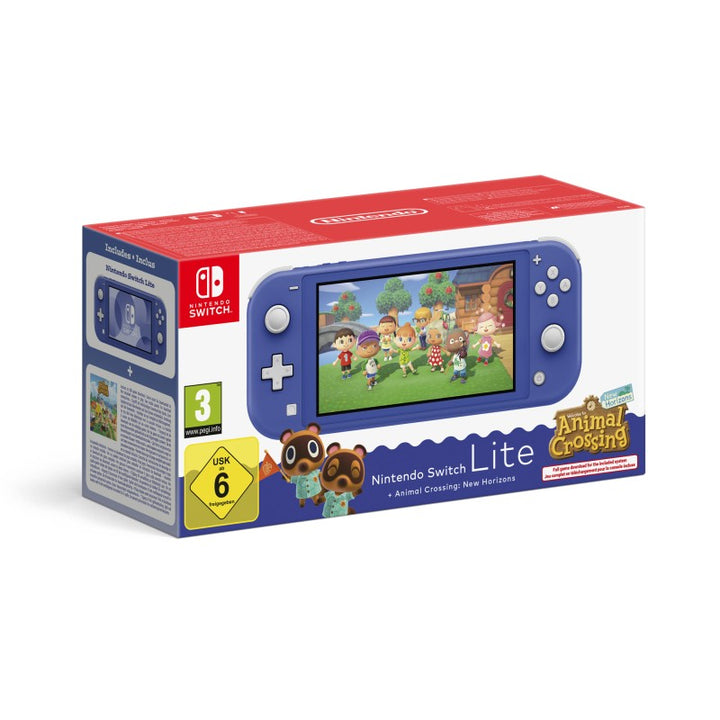 Switch lite Console Animal Crossing Blue