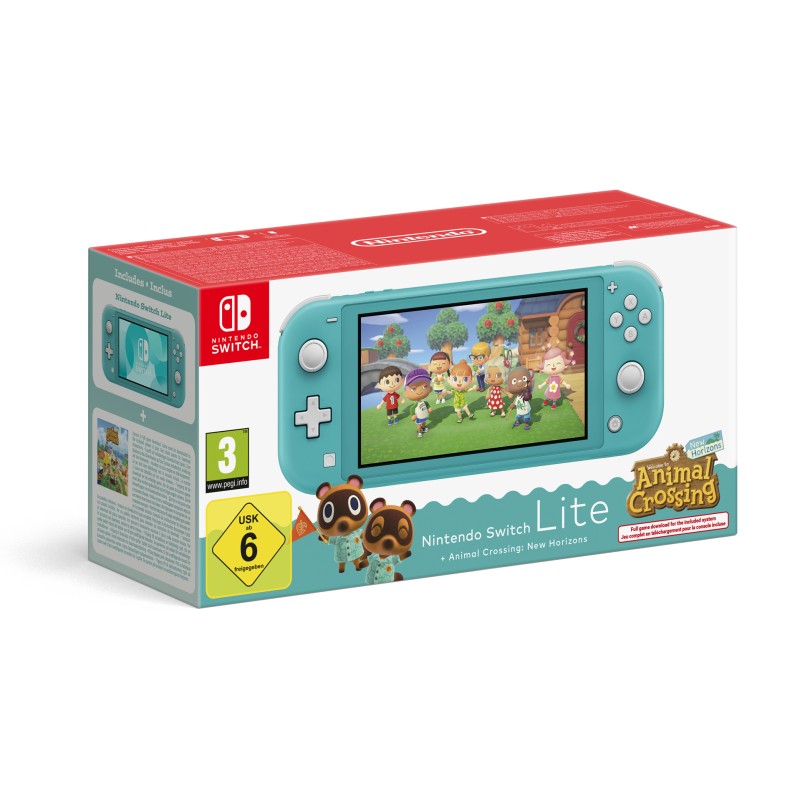 Switch lite Console Animal Crossing Turquoise