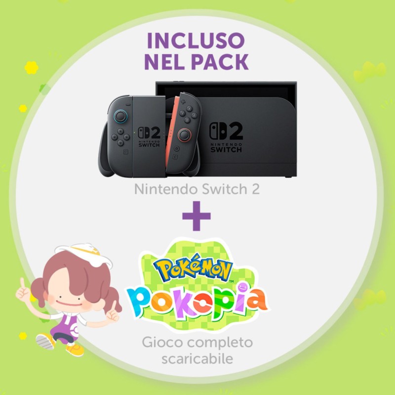 Switch 2 Console Black + Pokémon Pokopia